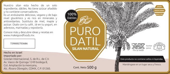 Puro Dátil, Silan Natural 500 gr