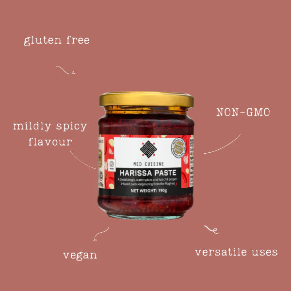 🌶️ Harissa Med Cuisine – Pasta picante con espíritu mediterráneo